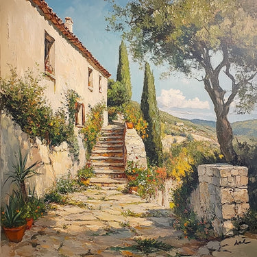 Tableau Mas Provençal Escalier